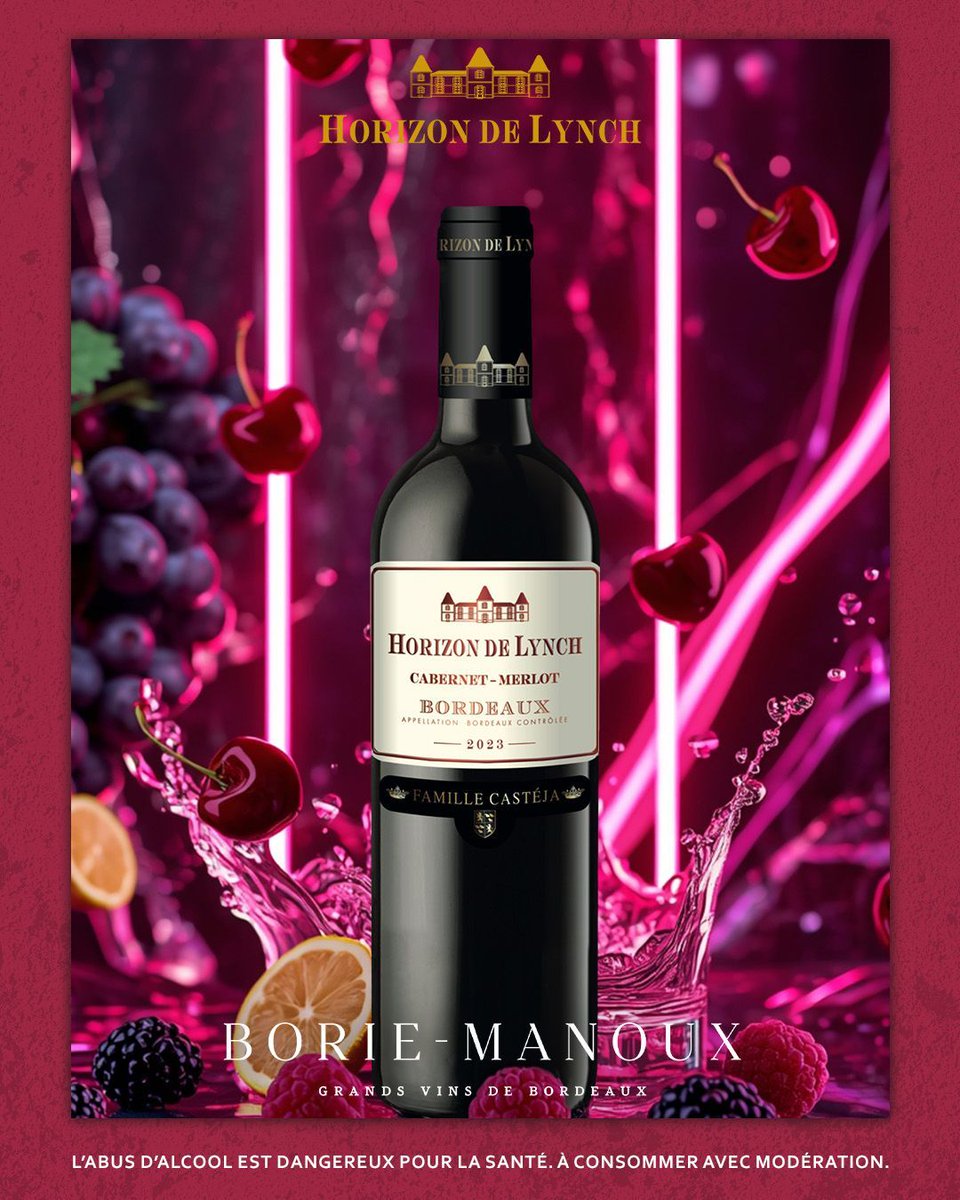 BorieManoux's tweet photo. Découvrez Horizon de Lynch, une signature qui allie élégance, modernité et savoir-faire bordelais. 🍷

👉 Pour ne rien manquer de l’univers Horizon de Lynch, de ses coulisses et de ses actualités, suivez dès maintenant le compte @horizondelynch

#HorizonDeLynch #BorieManoux https://t.co/fLWyEBDp8Z
