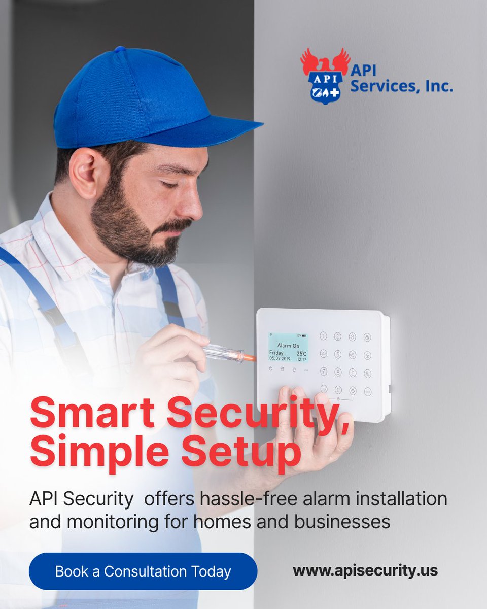 apiinvestigate's tweet photo. Want reliable protection without the headache? 

API Security offers hassle-free alarm installation and monitoring for homes and businesses 🛠️📡 https://t.co/RVESEXWbuB
