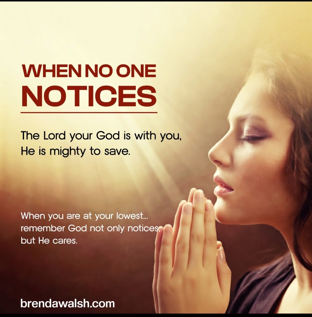 brendakwalsh's tweet image. Today's Daily Devotional Picture: When No One Notices
~ The Lord your God is with you, He is mighty to save.~ 

#Christian #ChristianLiving #save #rescue #comfort #care #encouragement #neveralone #reachout #youmatter #youareimportant #love #JesusChrist #Godsees