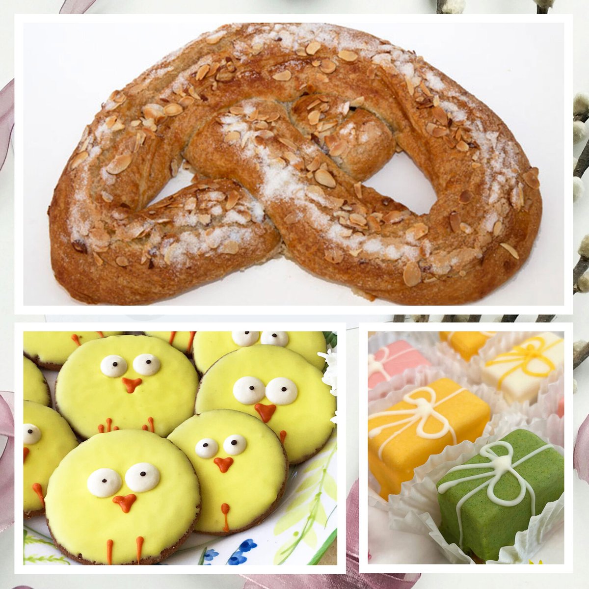 AndersensBakery's tweet image. Send an Easter Package today!🎁
1 Original Marzipan Kringle + 4 Easter Chick Cookies + 2 Easter Petit Fours
andersenssantabarbara.com/shop/easter-pa…

order to ship by April 1st to get for #Easter 
#eastergifts #easterdesserts