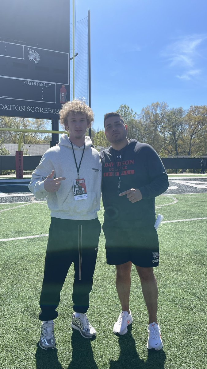 TristanBowerrs's tweet photo. Had a great Junior Day visit with @DavidsonFB !!

@Coach_Wright7 @Lancer_Recruit @Manchester_FB https://t.co/2mjgCUFF9B