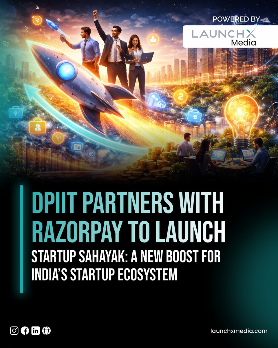 LaunchXMedia's tweet image. 🚀 DPIIT Launches Startup Sahayak — A Big Boost for Indian Startups!

Explore startup schemes: launchxventure.com/gov-schemes

#startupnews #startupindia #dpiit #razorpay #innovation #entrepreneurship #businessnews #technews #government #startupgrowth #founders #venturecapital