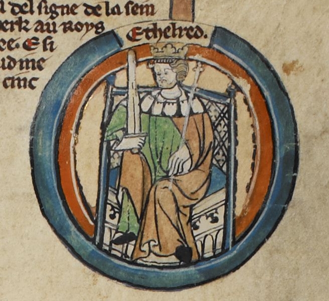whencyclopedia's tweet image. Aethelred I ruled the Kingdom of Wessex (southern England) from 865 to 871 and led the #English resistance to the #Viking invasions of #Britain. He won the first English victory over the Great Heathen Army at the Battle of Ashdown, for which Victorian #historian Edward Augustus