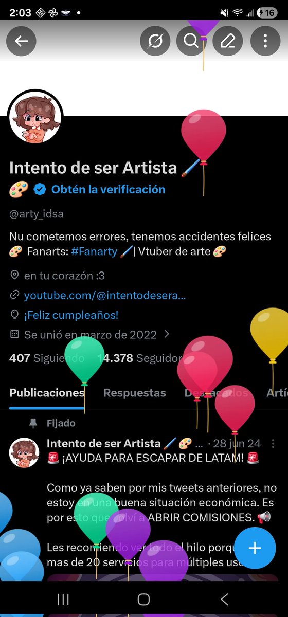 Intento de ser Artista 🖌️ 🎨 tweet media