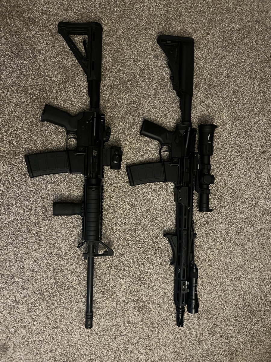NoonsInParis's tweet photo. @Cpt_TAKAHASHI Here are my AR-15s. 5.56 caliber. I’ll take you shooting if you visit America! https://t.co/LXNQ79gQoa