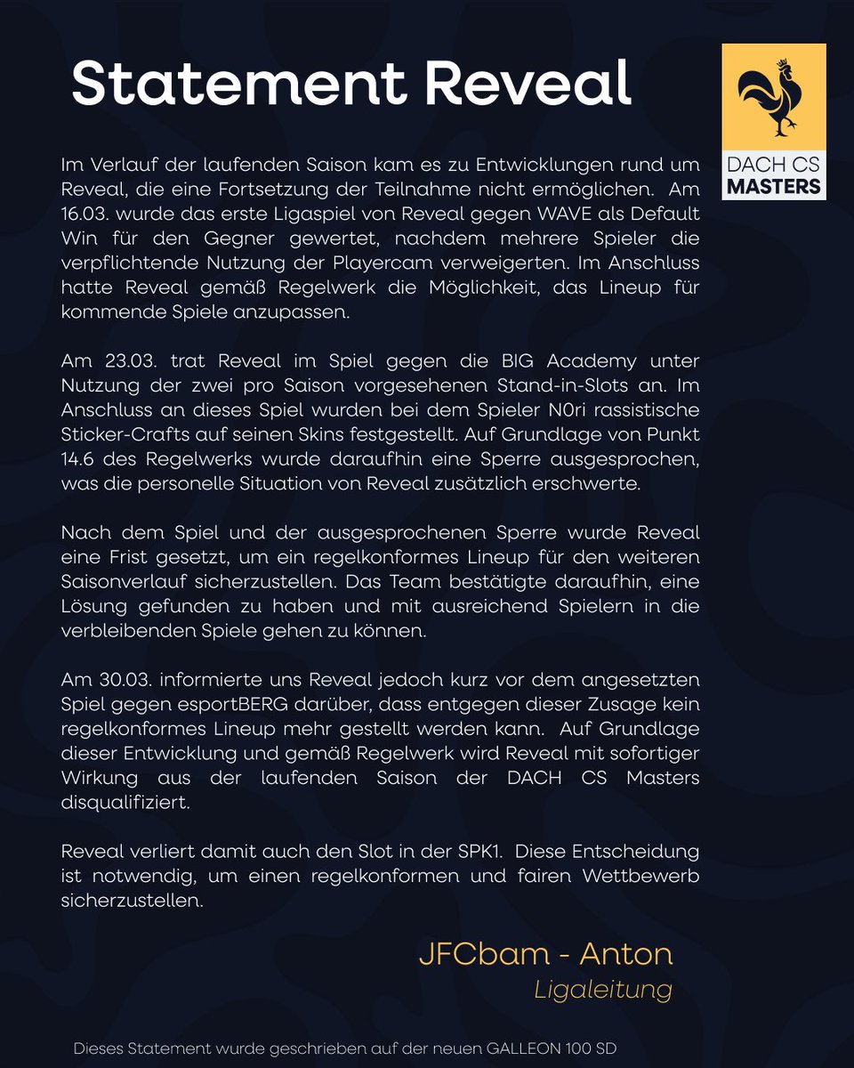 DACH CS Masters tweet media