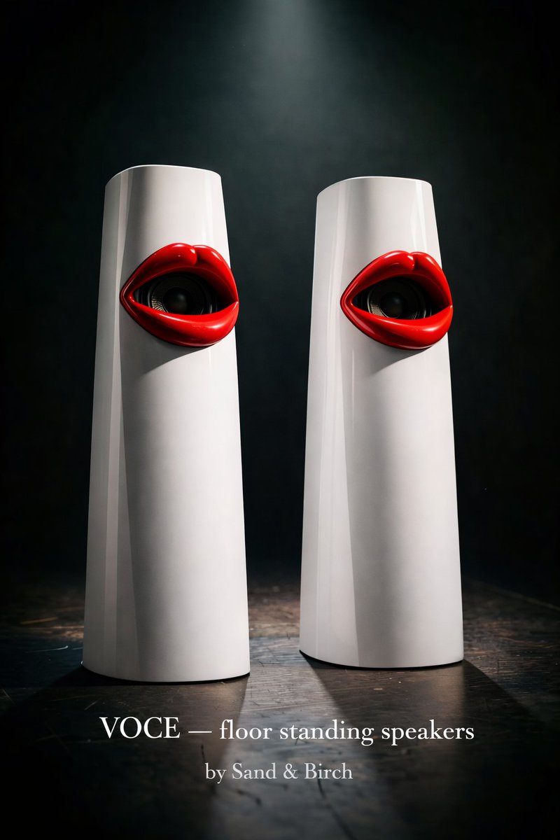 sandbirch's tweet photo. VOCE started with a simple question: what shape can sound take before it is even heard?

That was the starting point for turning a pair of floor-standing speakers into something closer to a sculptural presence
#design #productdesign #collectibledesign #interiordesign #sounddesign https://t.co/p6nhO1iANZ