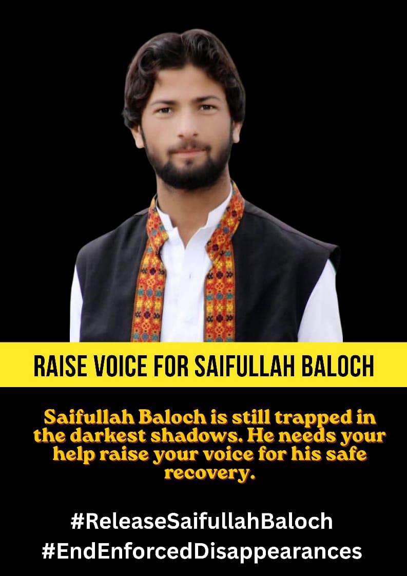 asma_baloch73's tweet photo. My brother is still tapped in the darkest shadows. He needs your voice for his safe release. 
#EndEnforcedDisappearances 
#ReleaseSaifullahBaloch https://t.co/RARd2fdMUH