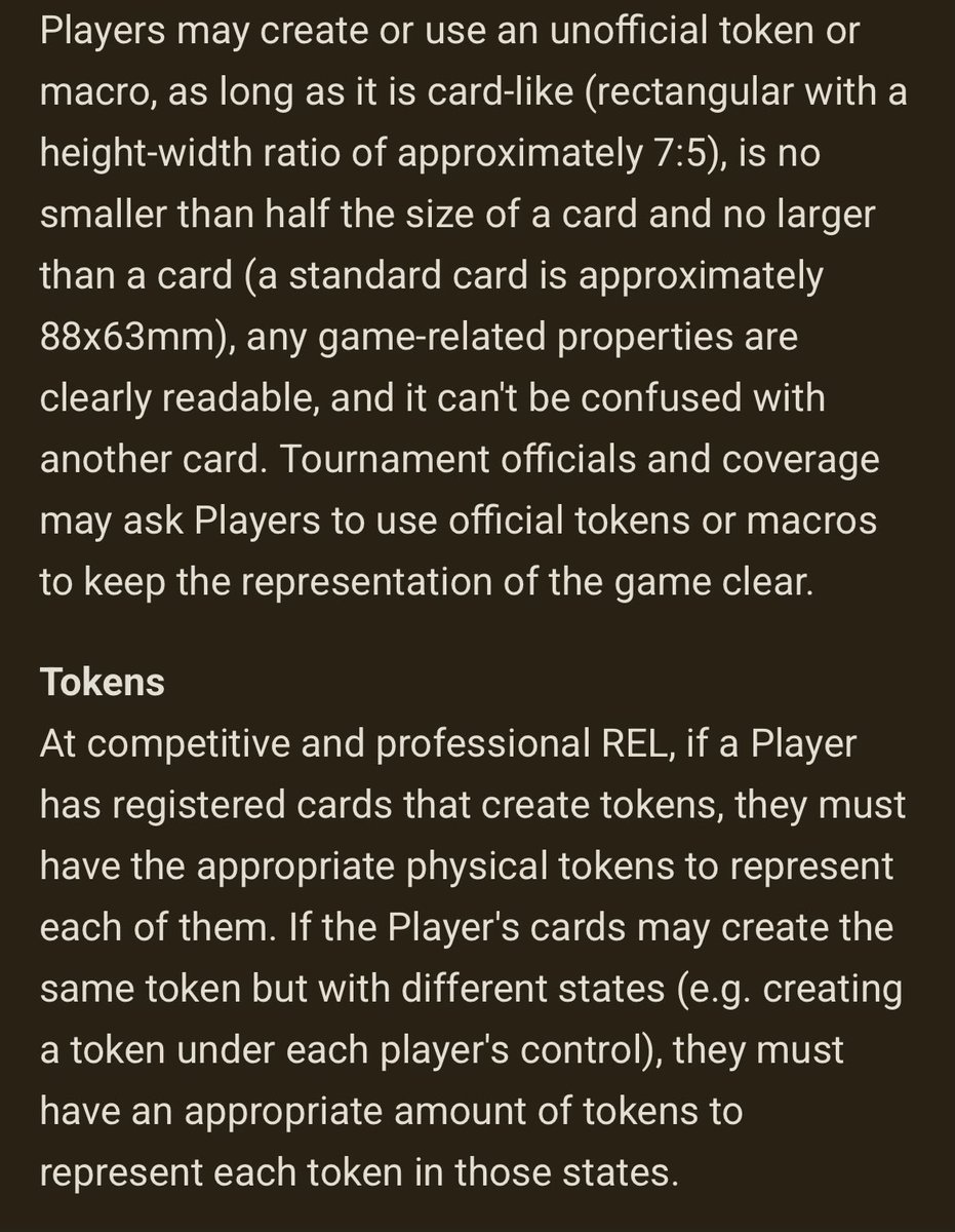 e_mouchet's tweet photo. @DebevoiseDrew Flesh and Blood requires it for example, but also included info in case players wants to bring customized tokens in order to respect the requirements 
I’m (badly) drawing all my tokens since then https://t.co/ACgk9GNMDL