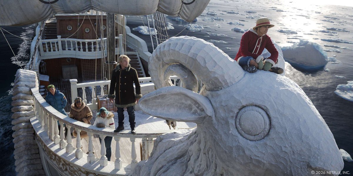 ArtofVFX's tweet photo. The journey continues ⚓ In our new exclusive interview, Victor Scalise (#VFX Supervisor) &amp; Scott Ramsey (VFX Producer) reveal how #OnePiece S2 raises the stakes, with @Framestore, @Barnstorm_VFX, @eyelinestudios, @ILPVFX and more tackling new challenges: https://t.co/dUu2zkUYAA https://t.co/W4GwlRivwR