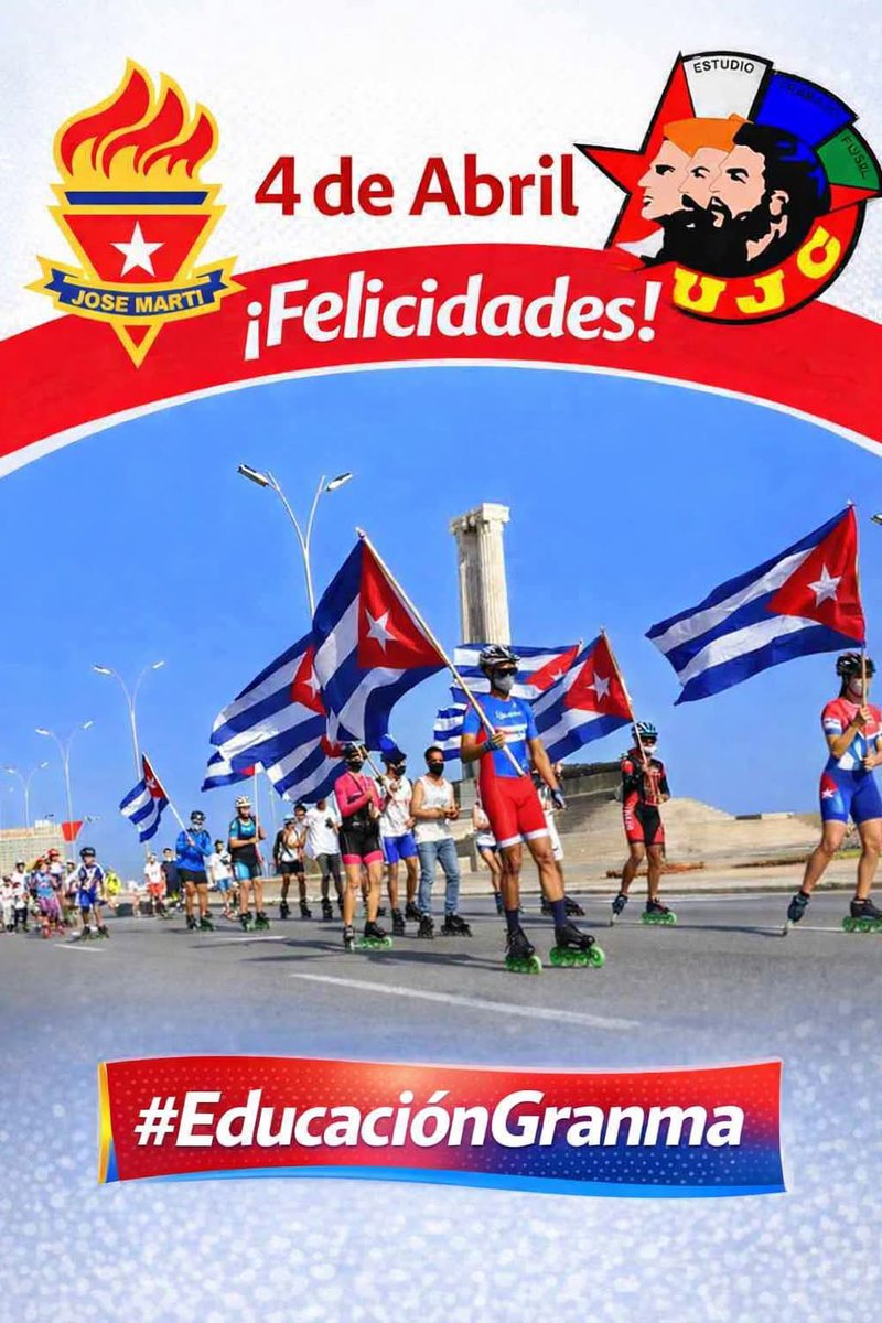 #OPJM #UJC Estamos a solo días de celebrar la fiesta de nuestros pioneros y jóvenes.