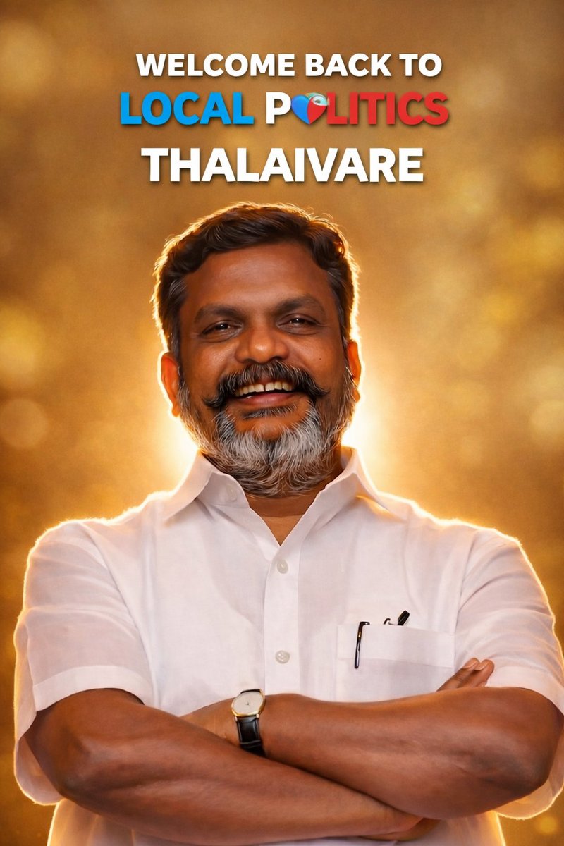 Selvaa6730's tweet photo. Welcome back to local politics thalaivare... #VCKCandidates https://t.co/TSCdHFITNu