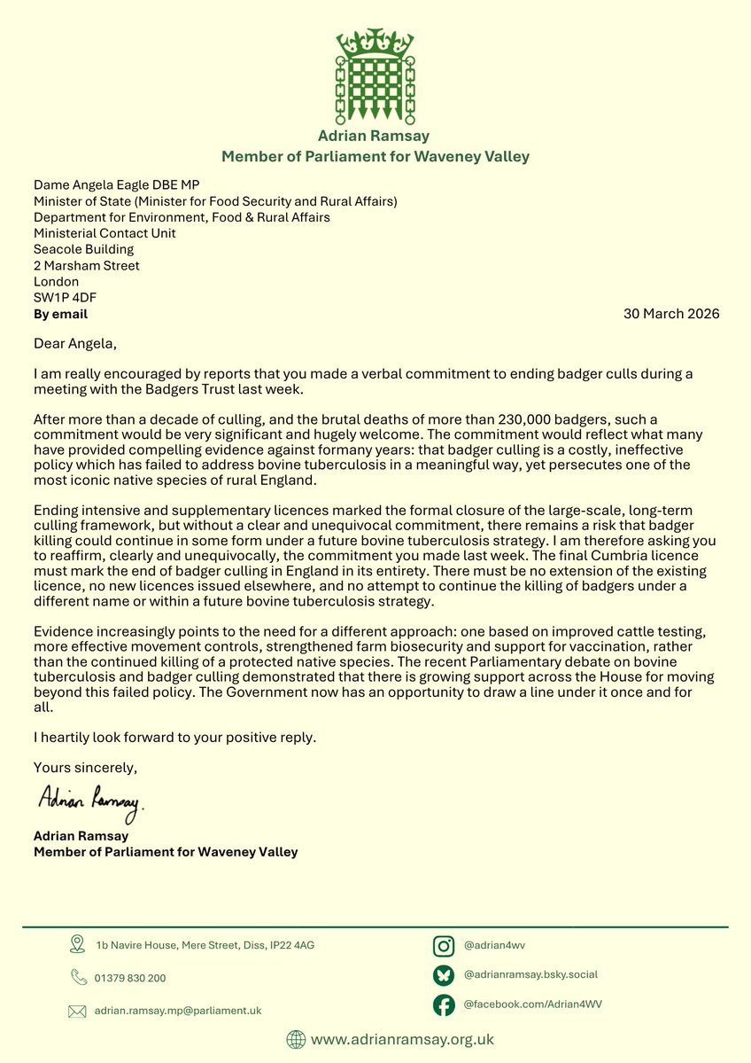 Adrian Ramsay MP tweet media