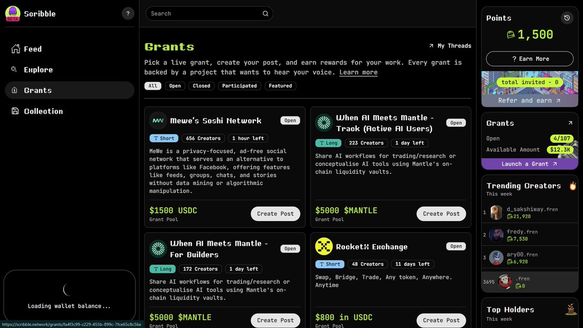 if you're interested in participating in bounties, sign up on these

you should know that bounties are hard to win because of how competitive they are

i thought bounties were only for video creators, but i was wrong

as a writer, you can also participate in bounties

i just