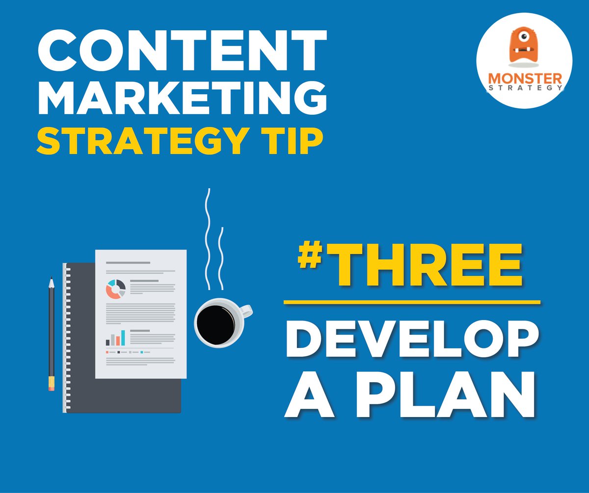 MonsterStrategE's tweet photo. Start with goals...then develop a plan to make it happen.

#monsterstrategy #contentmarketing #digitalmarketing #marketingtips #biztips #contentstrategy #failtoplanplantofail #setgoals #setgoalsmakeaplan https://t.co/dBYjBedf84