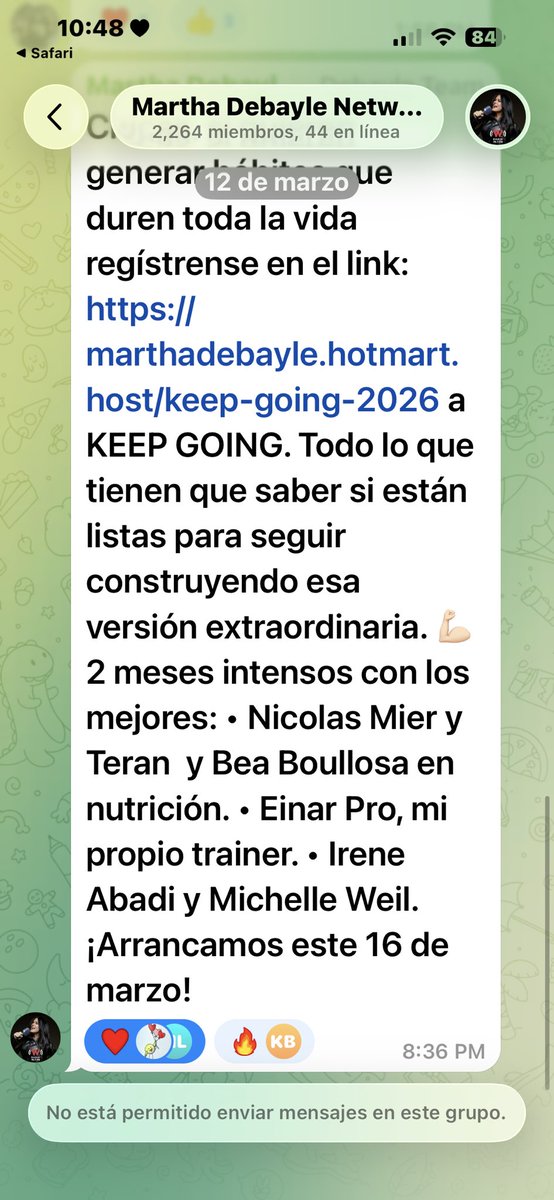 consucal's tweet photo. @marthadebayle @Rebmangas Si Telegram no está funcionando porque no me aparece ninguna actualización desde el 12 de marzo !!!!!????? https://t.co/vvaKh31018