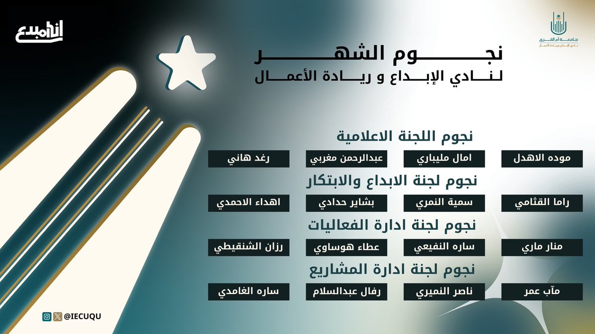 نادي الإبداع وريادة الأعمال 👥💡 tweet media