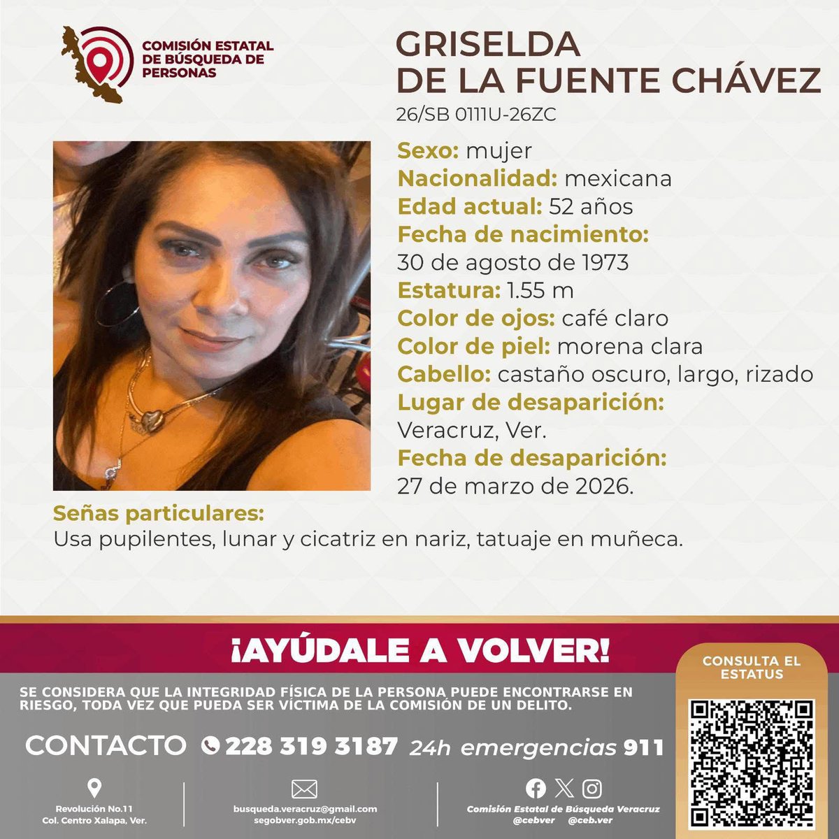 Britnirapada's tweet photo. Ninguna mamá, papá, hermanos, deberían estar desesperados buscando a su familiar. Mucho menos deben ser invisibilizados por el gobierno, maquillando cifras.

Ayuden a compartir. https://t.co/wbRNyE1uhP