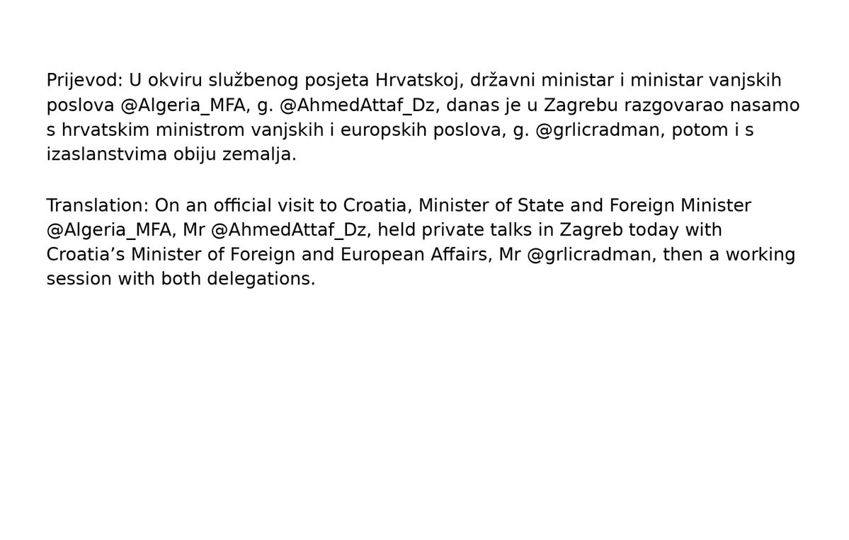 Embassy of Algeria in Croatia tweet media