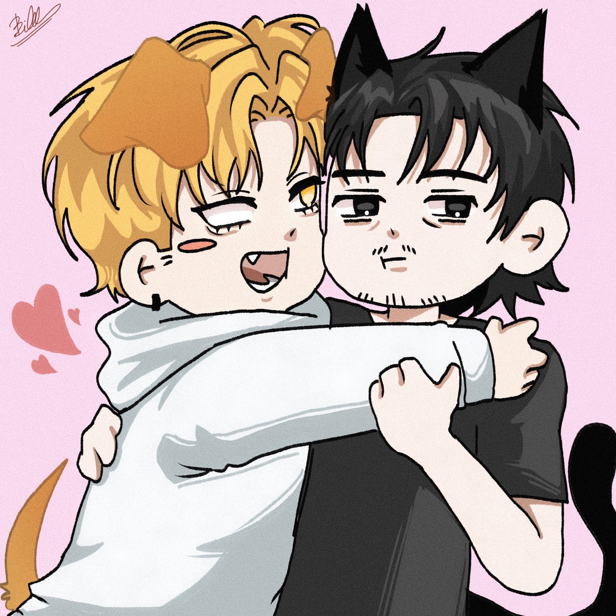 PHusbanx's tweet photo. #불굴의챔피언 @bakjjindeuk  I love them so much i don’t want this manhwa to end . . Eyahh 🦮x🐈‍⬛ https://t.co/bb2rFAdscl