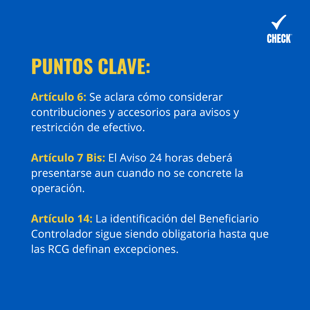 CheckPld's tweet photo. Se publicó la reforma al Reglamento de la LFPIORPI. Compartimos un resumen con algunos de los puntos más relevantes para sujetos obligados: avisos, conservación de documentación, actividades vulnerables, PEPs y facultades de verificación. https://t.co/l5nd7c6lC2