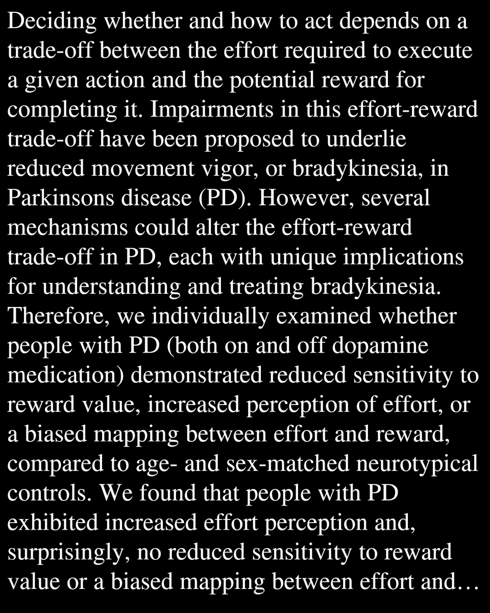 PBTQ's tweet photo. Perception of effort but not reward sensitivity is impaired in people with Parkinsons disease

Wood, J. M., Eyssalenne, A., Therrien, A. S., Wong, A. L.
https://t.co/yWWwLwsly5 https://t.co/doSmsBMFwj