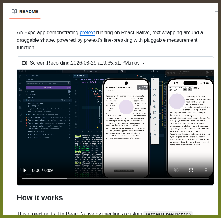 pretext text wrapping in React Native https://t.co/neKv6112Rl