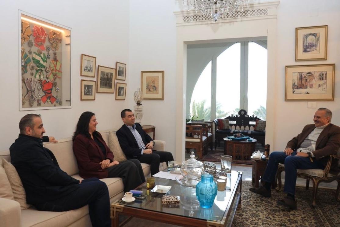 CesarAbiKhalil's tweet photo. بزيارة الامير طلال ارسلان برفقة زملائي مارتين نجم وغسان عطا الله حيث سلمناه مقترح التيار لحماية لبنان . https://t.co/o2JY4Ki9Ks