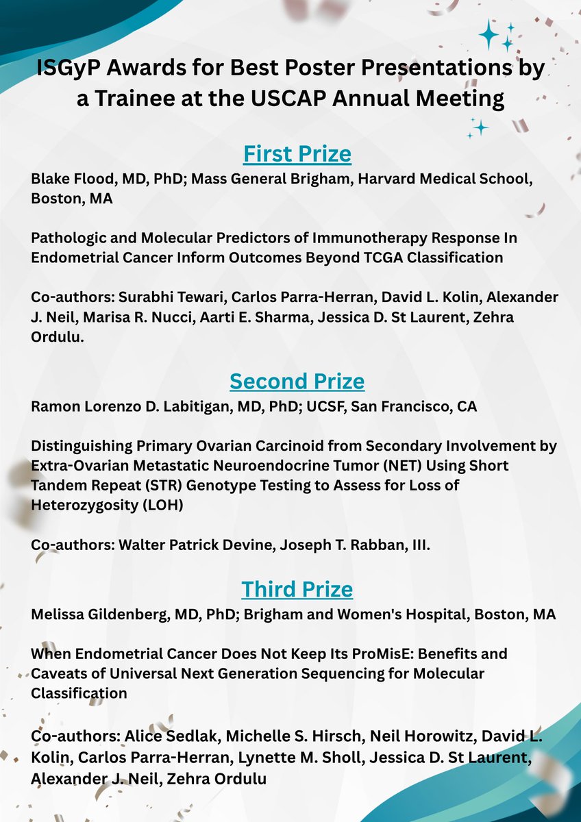 International Society of Gynecologic Pathologists tweet media