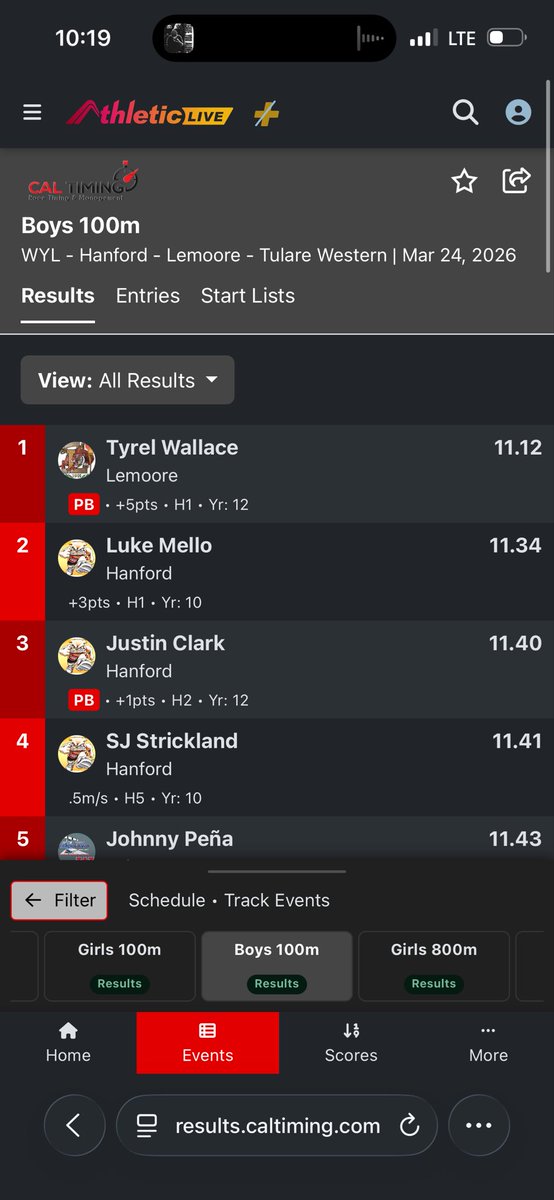 JustvvnnClark's tweet photo. New PB 11.40!! 11.2 on the way 🤫 https://t.co/eSj3h8cFLv