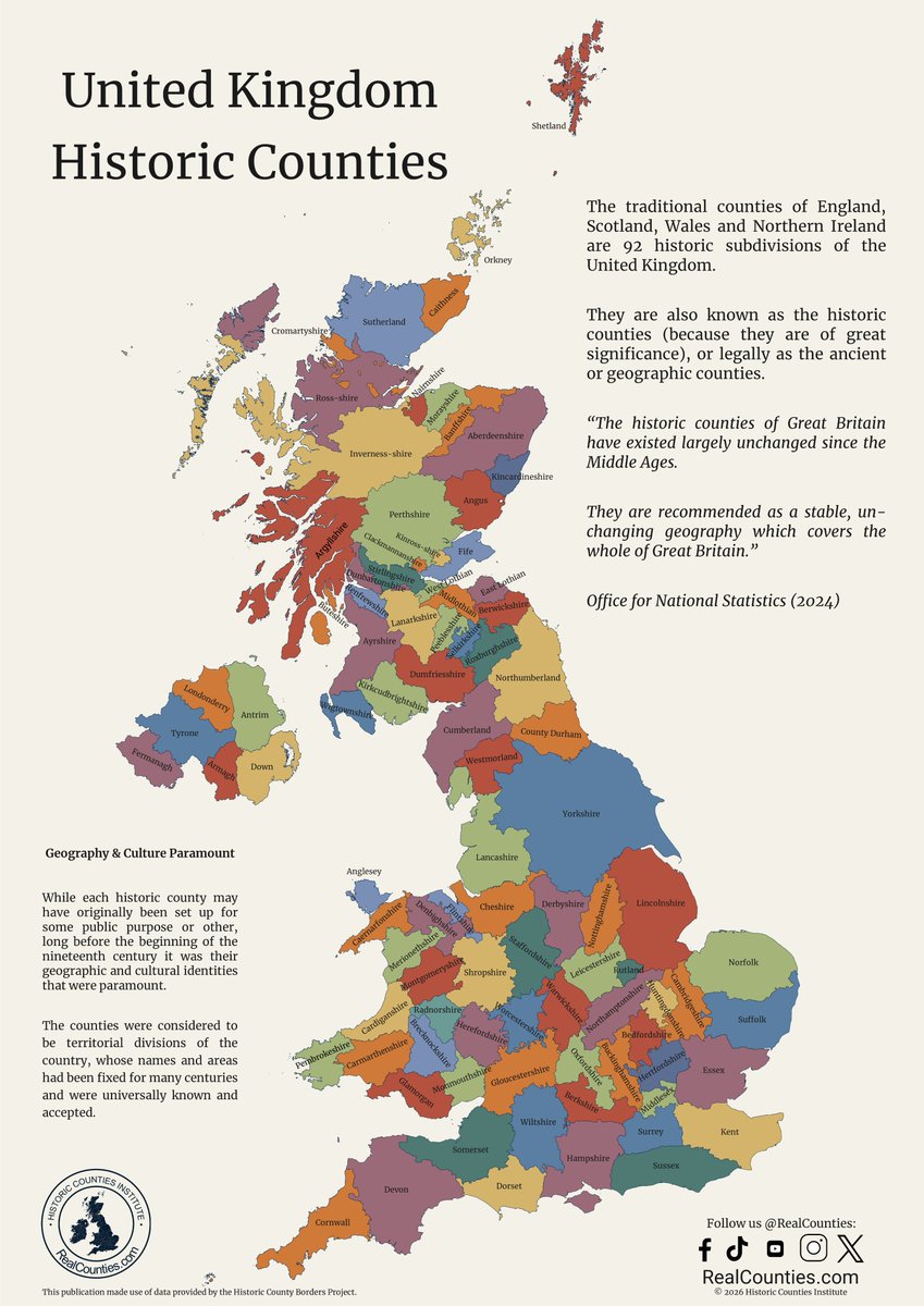 Real Counties | Historic Counties tweet media
