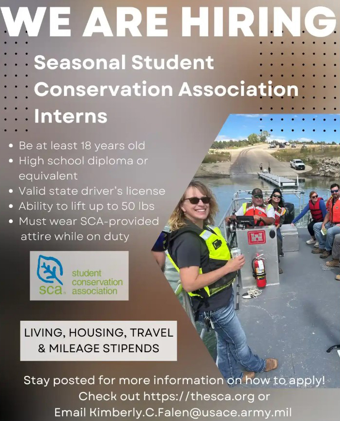 USACE_ABQ's tweet image. Know someone looking for a #summerjob? Check out this opportunity: #TrinidadLake is #hiring Student Conservation Association (SCA) interns this summer!