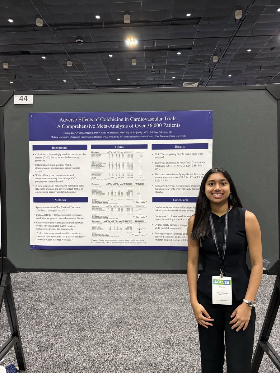 timir_paul's tweet photo. Dad , Daughter together at #ACC2026 
Good to see that she is learning how to do research and present at conferences https://t.co/G5CT63LAcq