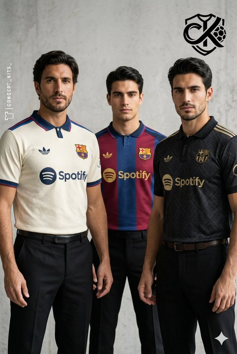 concept_kits_'s tweet photo. What if adidas made the 2026/27 kits for @FCBarcelona
#FCBarcelona #Barca #Barça #FCB #MesQueUnClub #ForcaBarca #ViscaBarca #ViscaElBarca #Blaugrana #Culers #Culer #CampNou #LaMasia #BarcaFans #BarcaFamily #BarcaNation #BarcaLove #BarcaDNA #BarcaForever #FCBworld #Barcelona https://t.co/O05NXSLFnQ