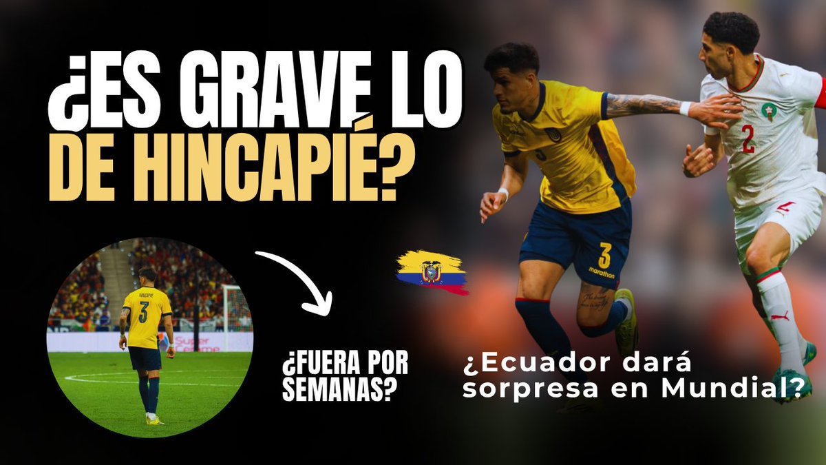 "¡Ecuador dará la sorpresa en el Mundial!" ¿Están de acuerdo? ¿Es grave la lesión de Piero Hincapié? Harto Shocolàt 🇪🇨 youtu.be/NmCNOZm75lg