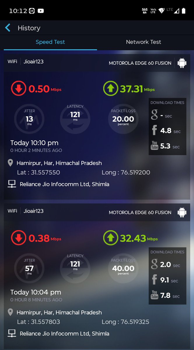 Ramansandhu2201's tweet image. 5 baa call, 10 bar restart, speed 0.3 Mbps
₹706/month dekar bhi bas “router ke paas jao” sunne ko mil raha hai.
Ground team assign hoti hai par aati nahi, excuses alag.
@JioCare @TRAI
Consumer ko itna frustrate krna bnd karo. #JioFiber #PoorService #CustomerRights