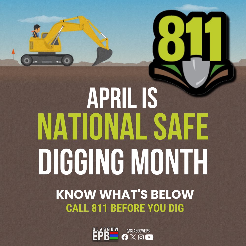 Planning a spring project? 🌷 Don't let your DIY become a disaster! ⛏
April is National Safe Digging Month, and we’re reminding all our neighbors to stay safe and stay connected. Call 811 before you dig! 🚧📍