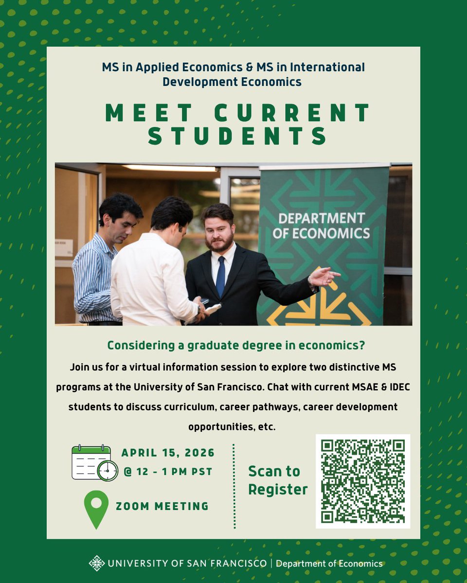 University of San Francisco Economics Department tweet media