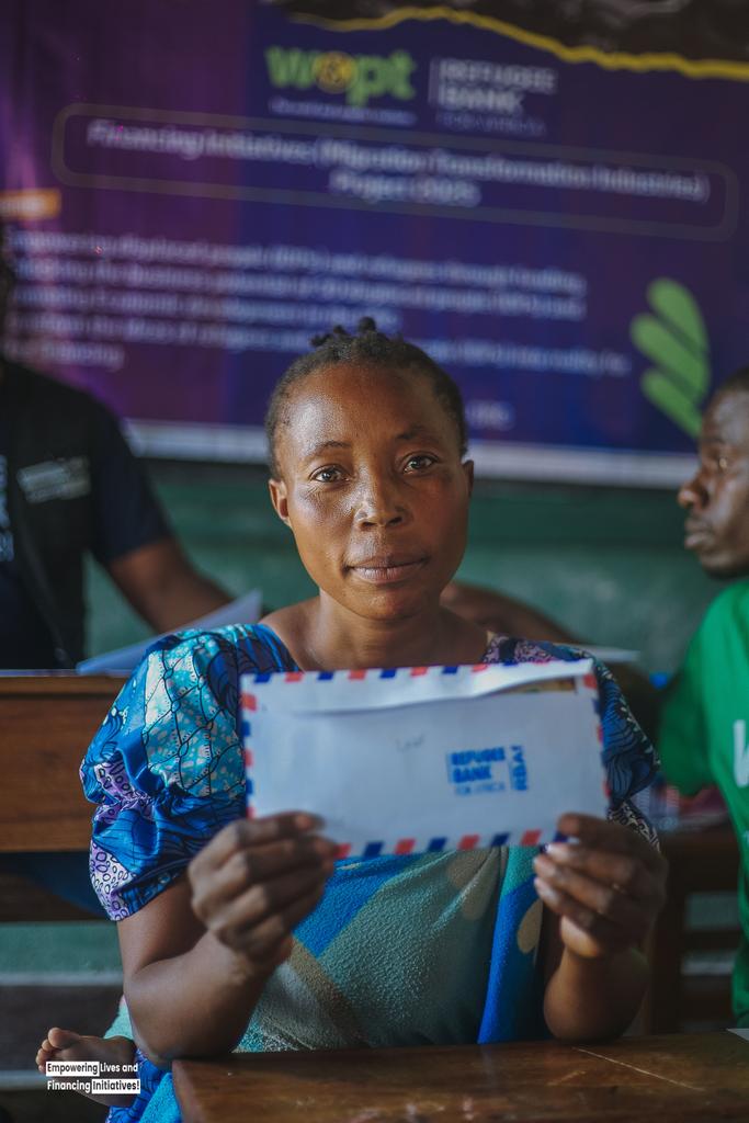 WOPT_'s tweet photo. Tumusifu Dusenge, 32 ans, ancienne déplacée du camp de Sam Sam, a bénéficiée d'un financement WOPT/RBAf pour concrétiser son projet entrepreneurial dans le cadre de notre Projet « Financing Initiatives &amp; Empowering Lives ».

#RefugeesAsPartners #TransformationMigration
#WOPT_RBAf https://t.co/fwAEOsXh6U