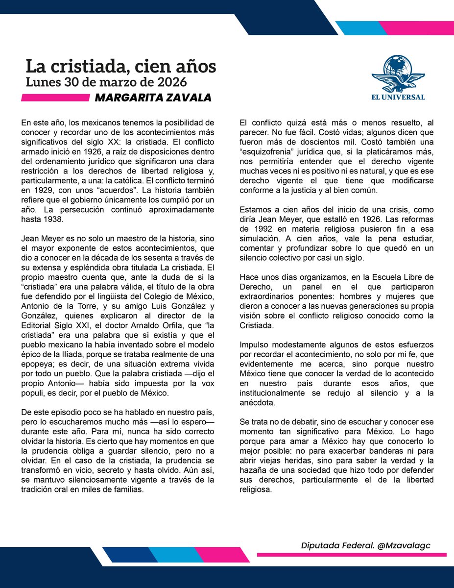 Margarita Zavala tweet media