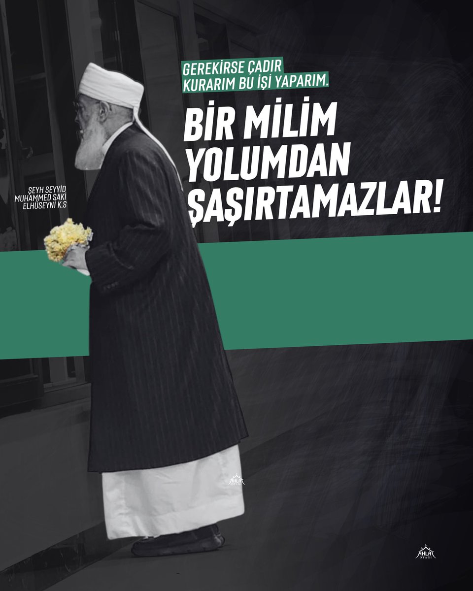 ahlatotagi's tweet photo. "Bir milim yolumdan şaşırtamazlar. Gerekirse çadır kurarım, bu işi yaparım!”

Sultan Şeyh Seyyid Muhammed Saki Elhüseynî (Kuddise Sirruhu) https://t.co/YiVT9MjPZ0