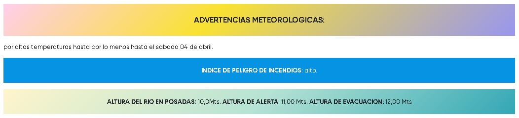 OPAD. Departamento de Meteorología de Posadas. tweet media