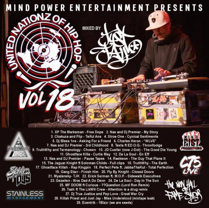 JustisHype's tweet photo. #MindPowerMonday #MixtapeMonday Dope blends and cuts by DJ JUST JAY @NationzUnited Vol 18. Available here: https://t.co/lu2u6igJZ0 https://t.co/aBcLdkDuNR