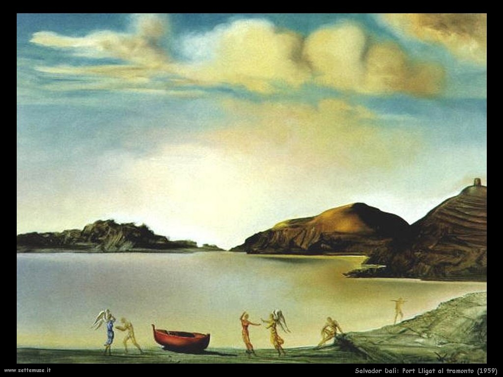 <a href="/Chefpiscis/">Francisco</a> SALVADOR DALI - port ligat tramonto 1959