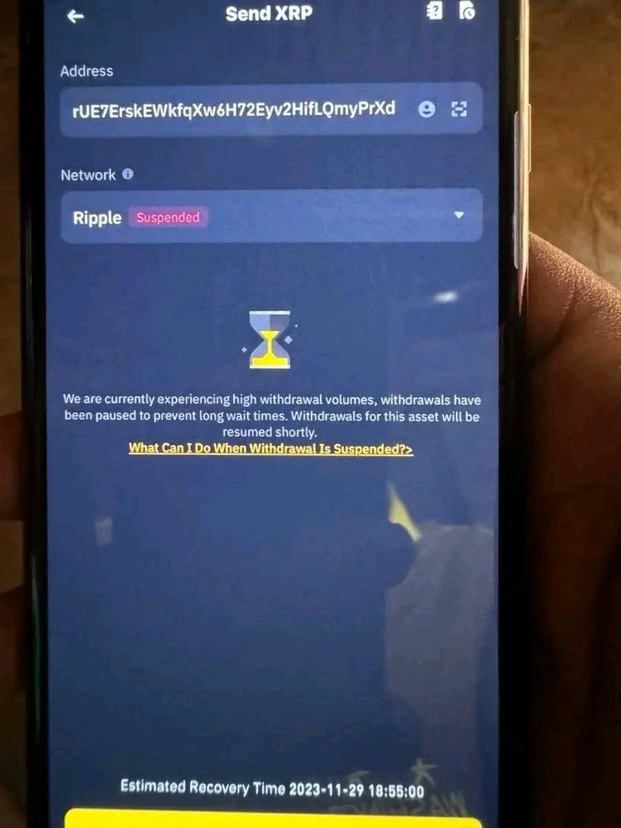 LinWoodReply's tweet photo. JUST IN: Binance has suspended the withdrawal of xrp
When I told you all to take off your xrp and Xlm from all exchanges you said no now you can’t take off your xrp from Binance 

Switch to QFS now! Other Exchanges are next!

Download a decentralized wallet connect with #QFS https://t.co/zhyeOAh0CP