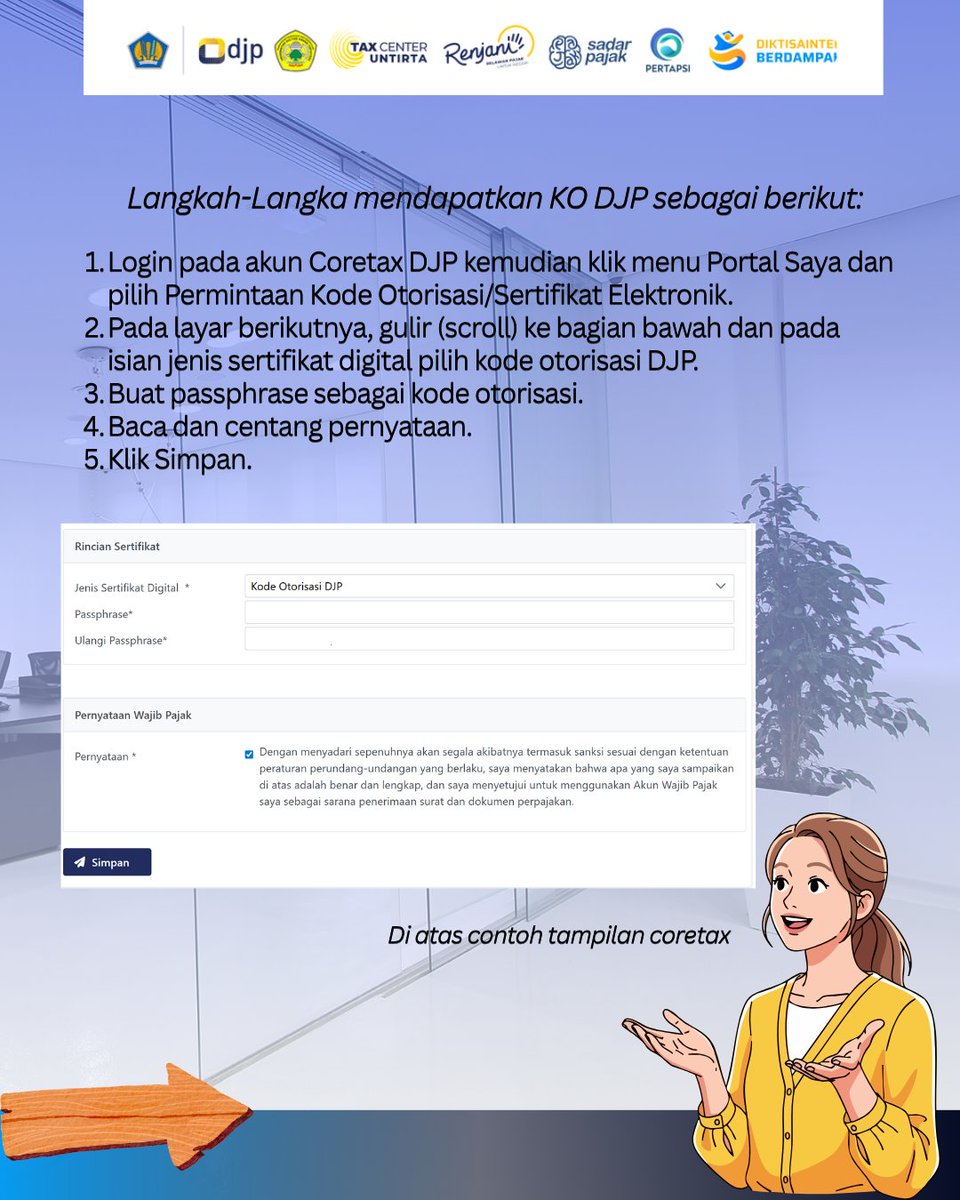 scripsyy's tweet photo. Mau tau cara mengajukan KO DJP bagaimana?☝🏻
Yukkk disimak tutorialnyaa🙌🏻 https://t.co/ZVUJakNbT9