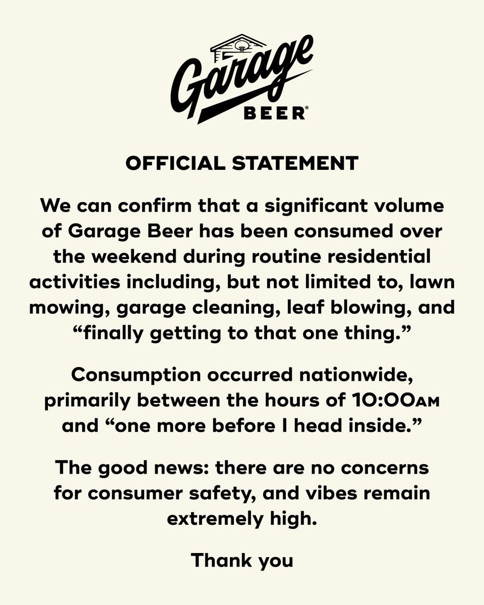 Garage Beer tweet media