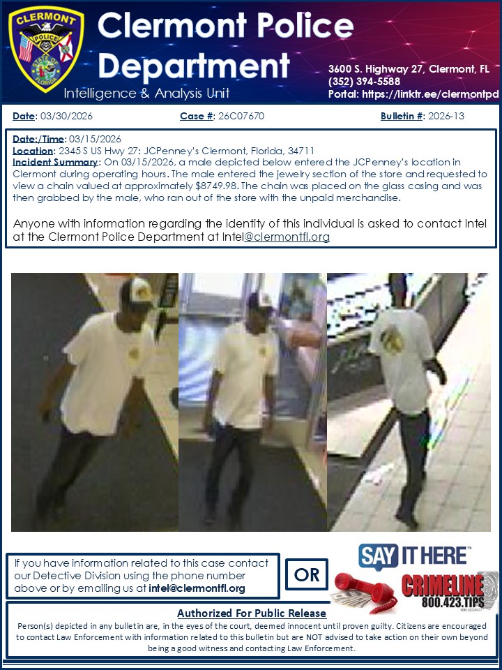 Clermont Police tweet media