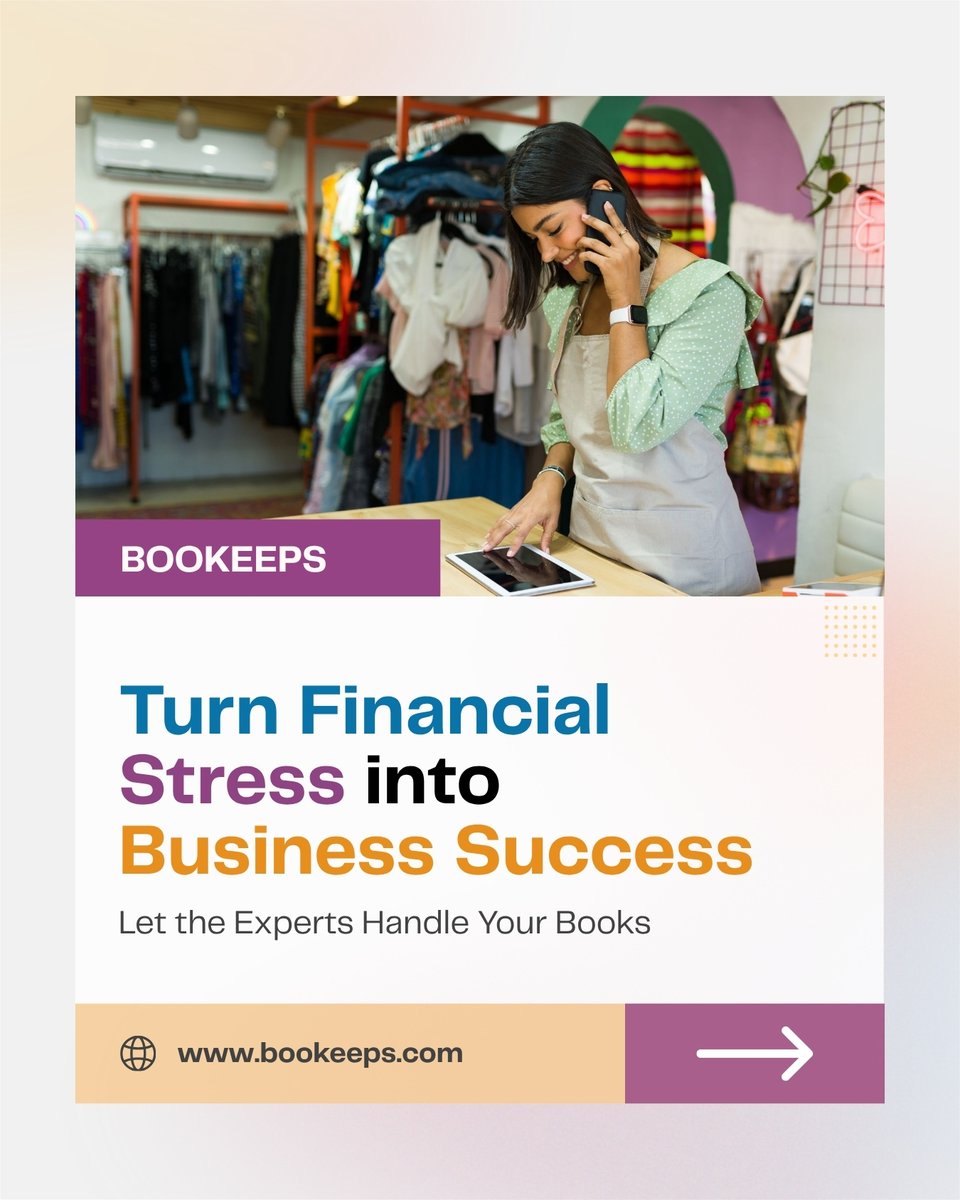 Bookeeps2's tweet image. Running a retail business is exciting 🛍️—but managing your finances doesn’t have to slow you down 📊

Let us take care of the numbers while you focus on what matters most.

📞+1(917)678-2913
Visit us bookeeps.com

#retailbusiness #bookkeeping #smallbusinesssupport