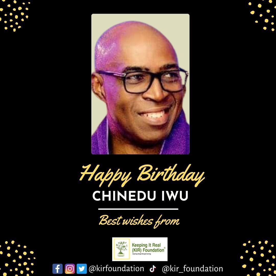 kirfoundation's tweet image. It's World Chinedu Iwu Day!
#HappyBirthday to our committed donor &amp;amp; friend! 
#Thanks for being a difference-maker in the lives of our underserved!
We wish a day filled with pleasant memories.
May the Lord bless &amp;amp; keep you always!
#blessedlife #birthdaywishes #blessed  #celebrity